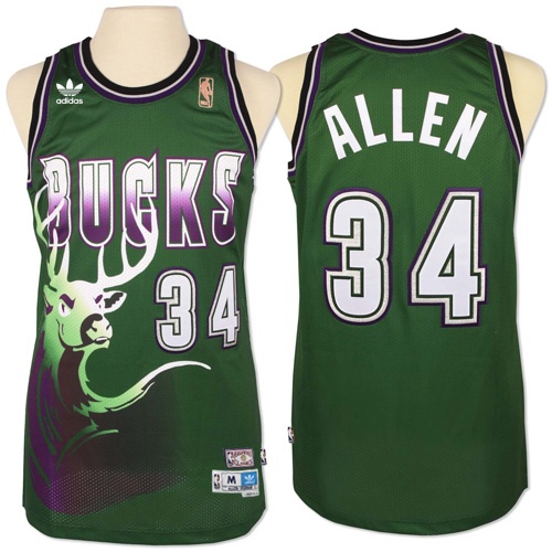 Mens Adidas Milwaukee Bucks 34 Giannis Antetokounmpo Authentic Green New Throwback NBA Jersey